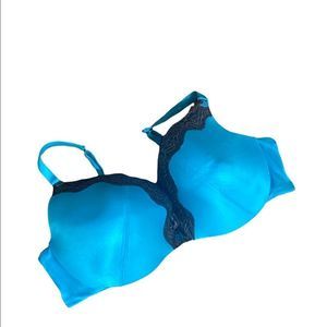 CUTE LANE BRYANT CACIQUE Bra 44D Blue Lightly Lined